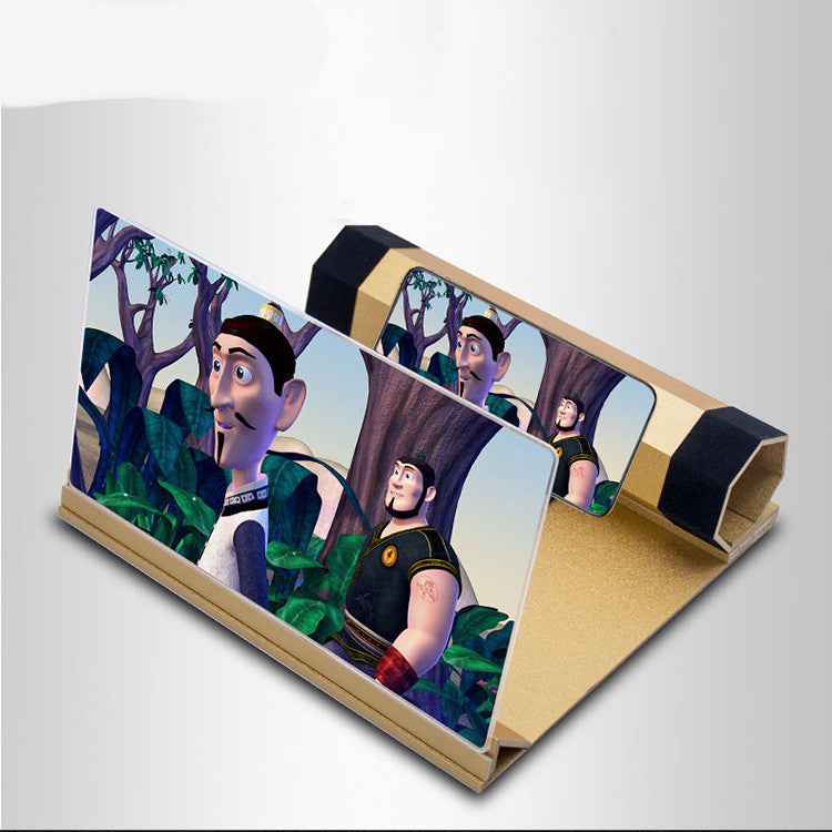 12 Inch Wood Grain Folding Mobile Phone Amplifier Stand