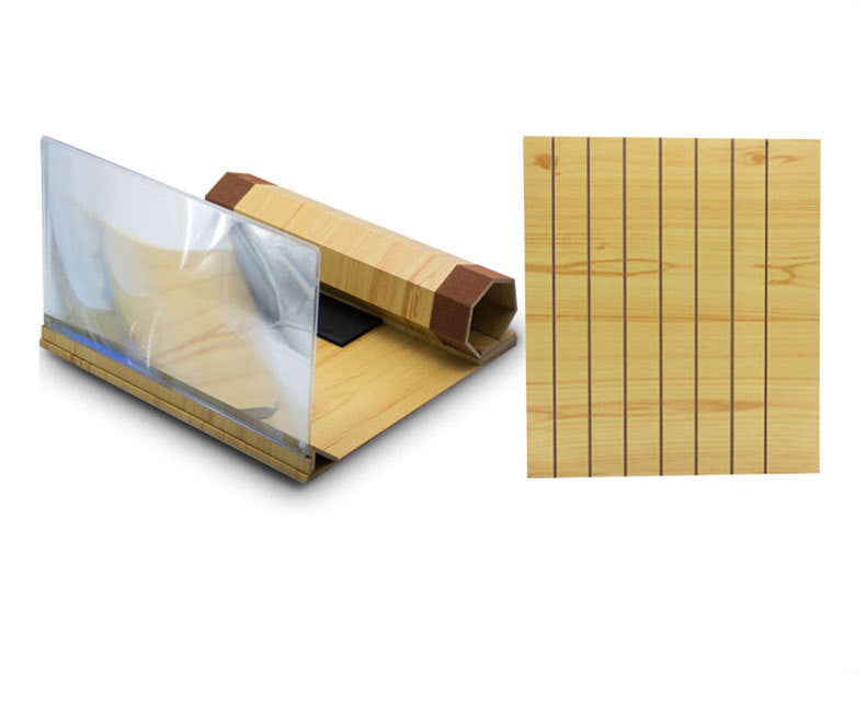 12 Inch Wood Grain Folding Mobile Phone Amplifier Stand