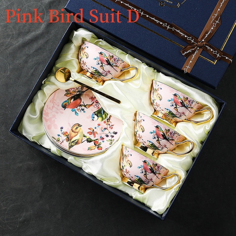 European Bone China Coffee Cup Suit