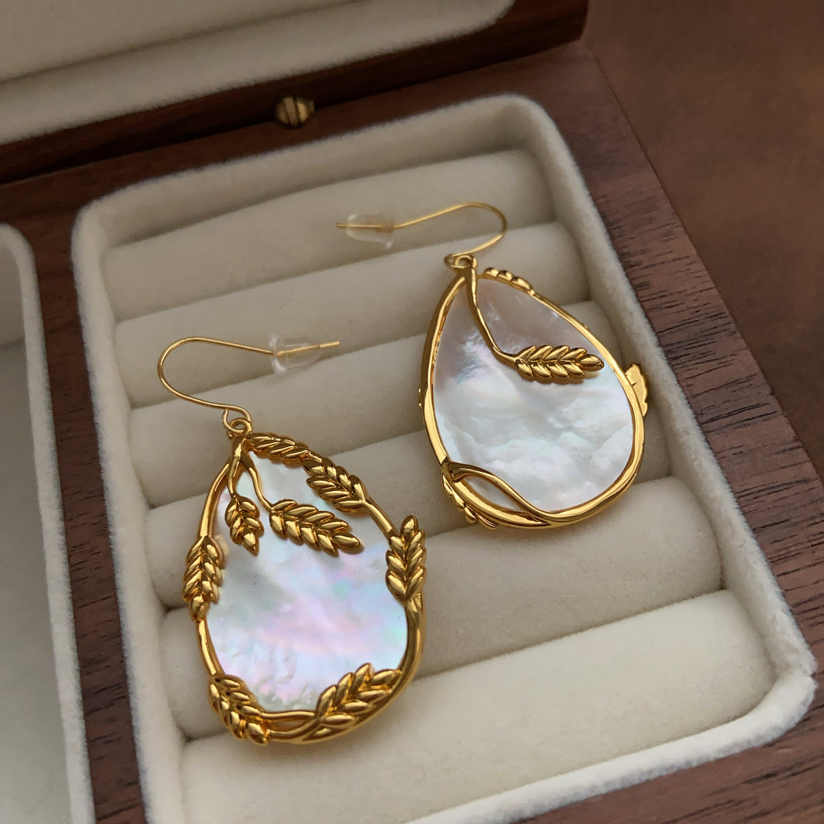 Shell Lace Earrings Exquisite Heavy Industry