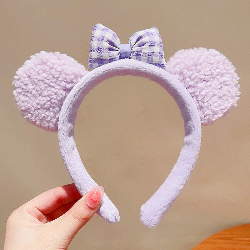 Cute Face Wash Hair Bands Female Cartoon Headwear Hair Band Headband Apply