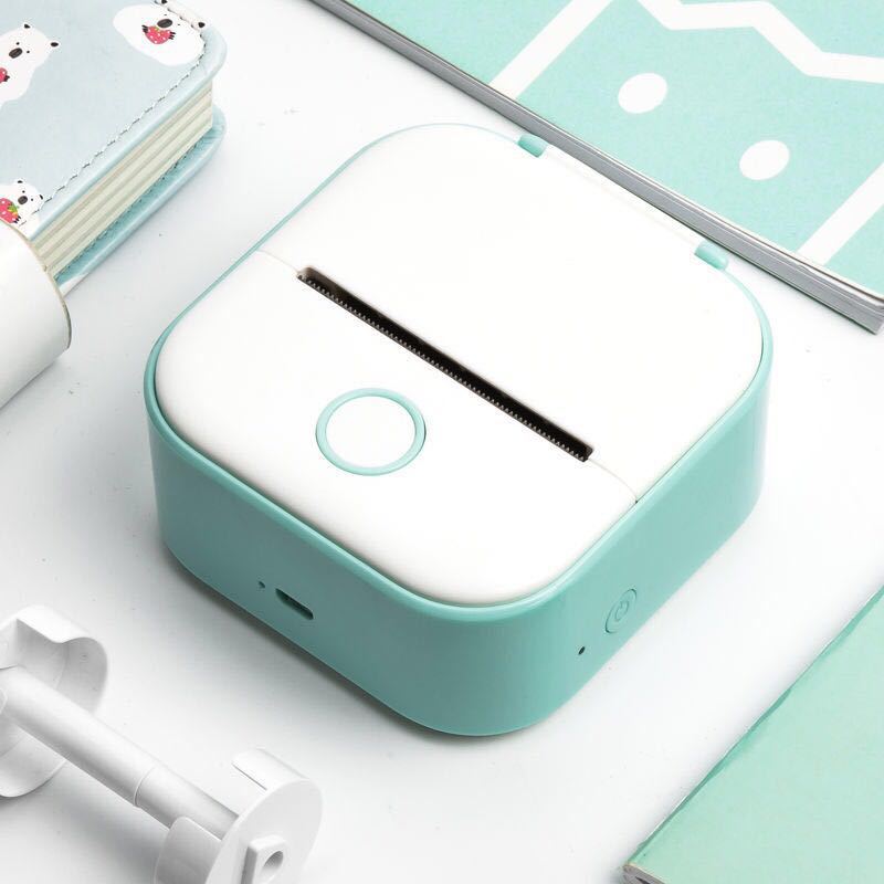 Portable Mini Thermal Label Printer Home Photo Printer Student Wrong Question Printer Bluetooth-Compatible Mini Label Printer Price Tag