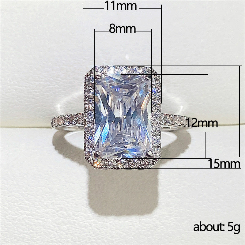 Fashion Diamond Zircon Wedding Ring
