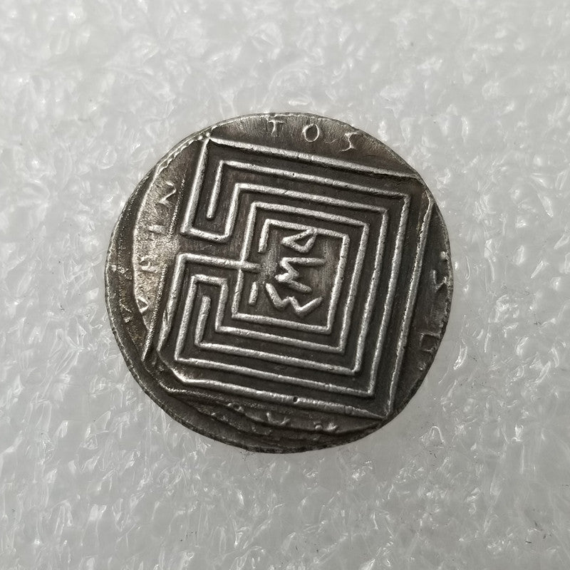Embossed Greek Coin Can Blow Silver Dollar