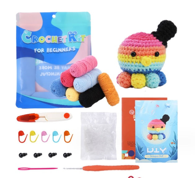 Crochet Material Package Woven Wool Ball Handmade Doll Diy Knitted Crochet Material Package