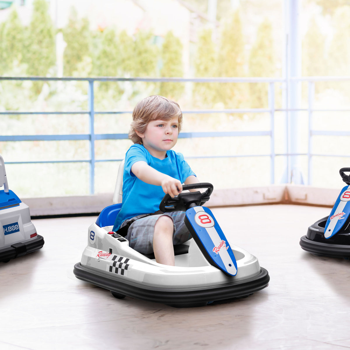 12V Kids Bumper Car Twins Motor with Parent Remote Control