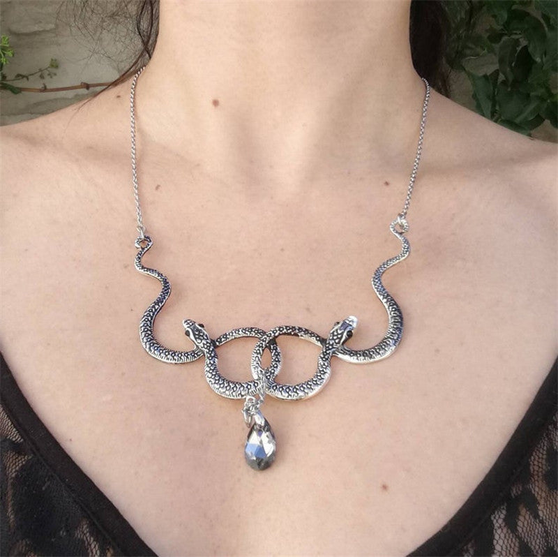 New Medusa Snake Necklace Jewelry Girl