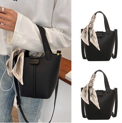 Vegetable Basket Portable Bucket Bag Texture Messenger