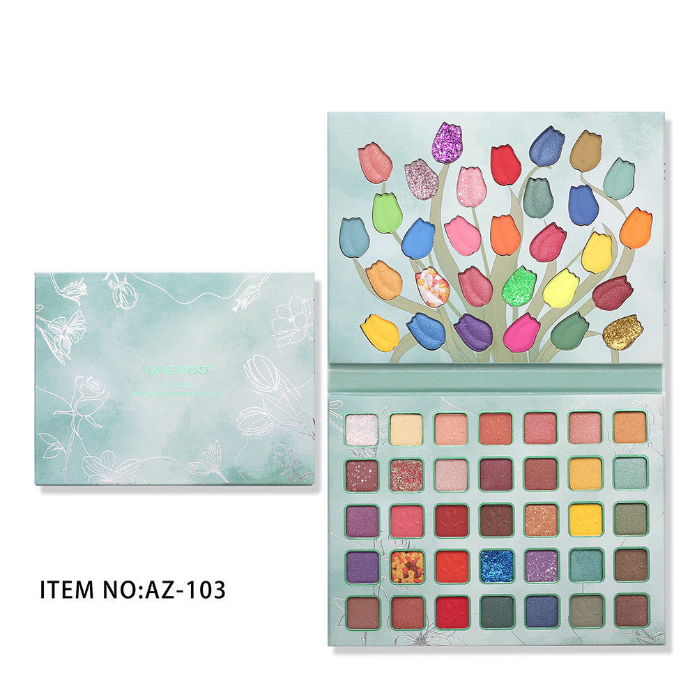 Matte Shimmer Eyeshadow Blush Contour Compact