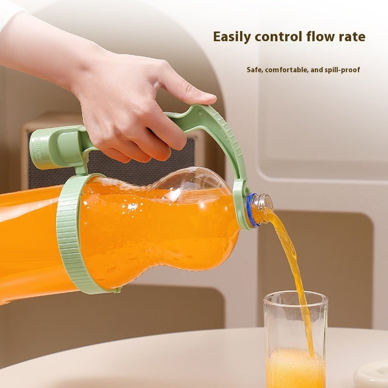 Beverage Bottle Inverted Cup Handle Non-Slip Overflow Kitchen Gadgets