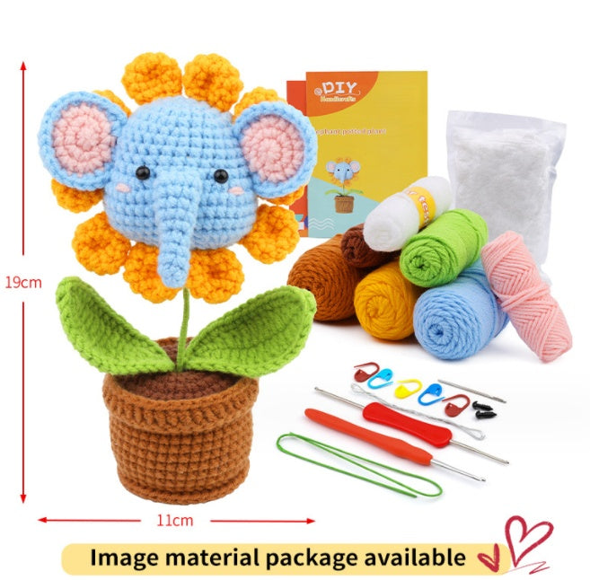 Crochet Material Package Woven Wool Ball Handmade Doll Diy Knitted Crochet Material Package