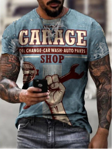 3D Digital Printing T-Shirt Short-Sleeved T-Shirt Top