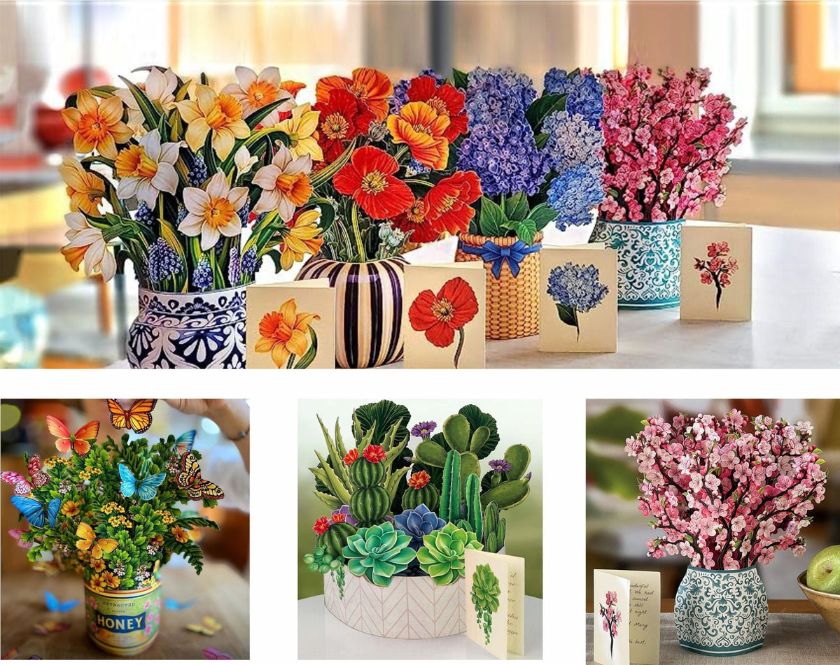 3D Three-Dimensional Flower Bridal Bouquet Teacher's Day Paper Carving Crafts