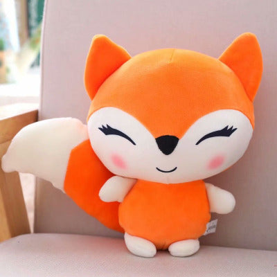 Cartoon Little Fox Doll Plush Toy Soft Ragdoll Cute Children's Doll Give Girl Birthday Gift