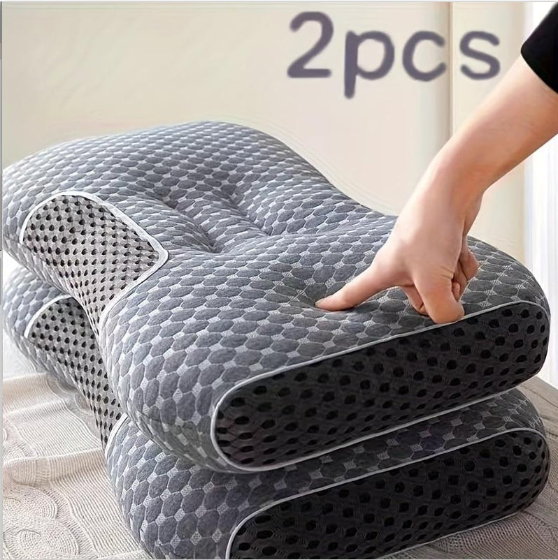 SPA Massage Neck Pillow Non-collapse Knitted Cotton Pillow Core