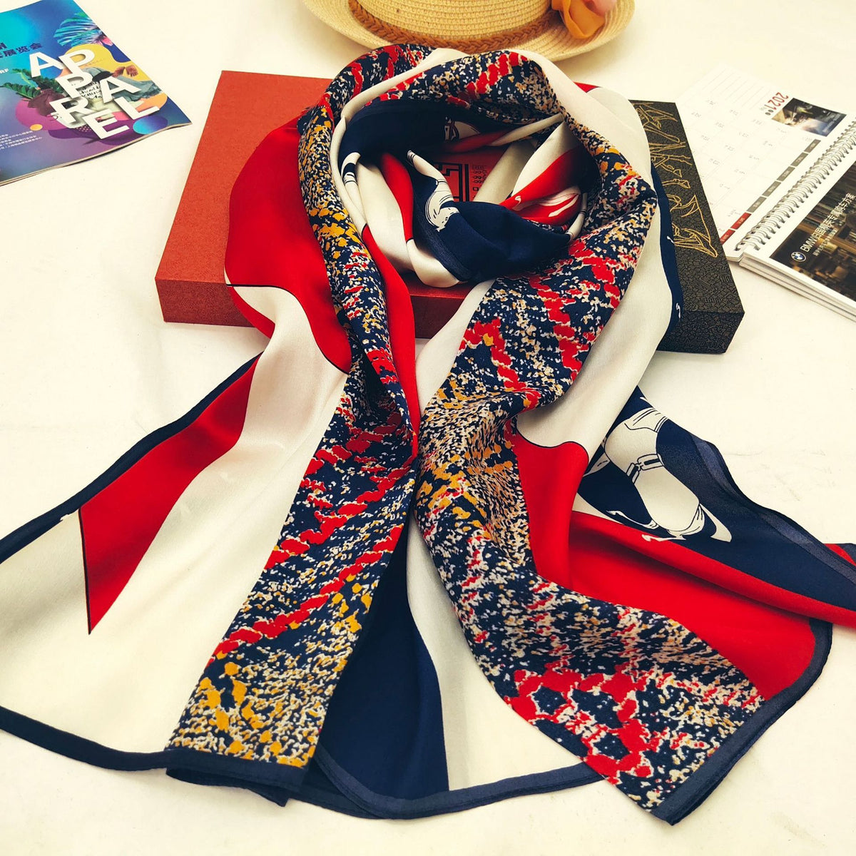 Women's Silk Scarf Shawl Sunscreen Scarf