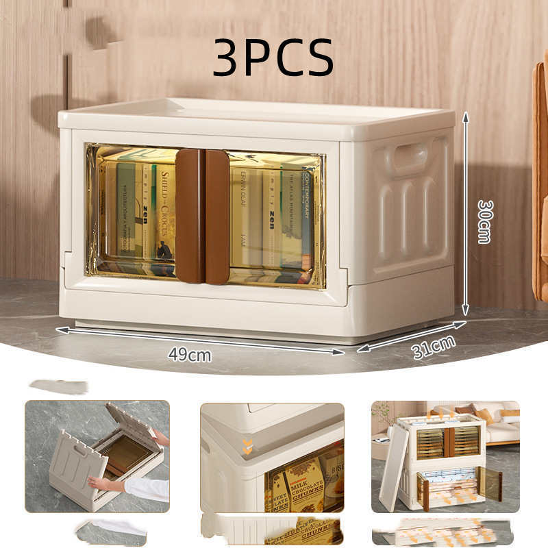 Installation Free Plastic Storage Box Transparent Folding And Foldable