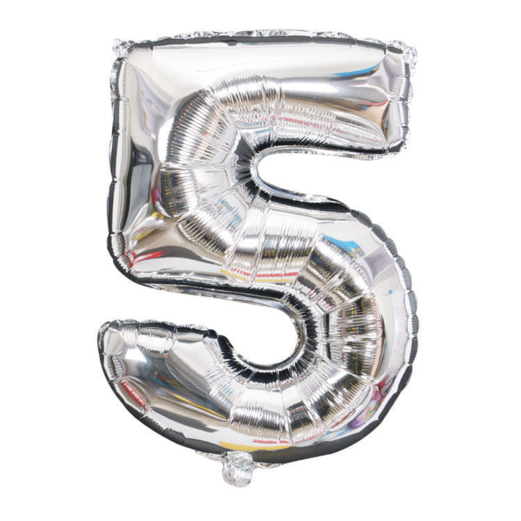 32-inch Digital Balloon Birthday Party Wedding Wedding Decoration Layout Floating Empty Aluminum Film Balloon