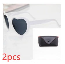 Heart-Shaped Lights Become Love Special Effects Glasses Sunglasses