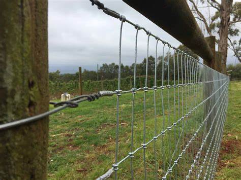 Farm Fence 5ft X 164ft 13Gauge Heavy Zinc Coating Cattle Fence,Galvanized Field Wire Fencing Deer Fence,Goat Fence,Hog Wire Fencing For Yard Livestock & Animals Protection