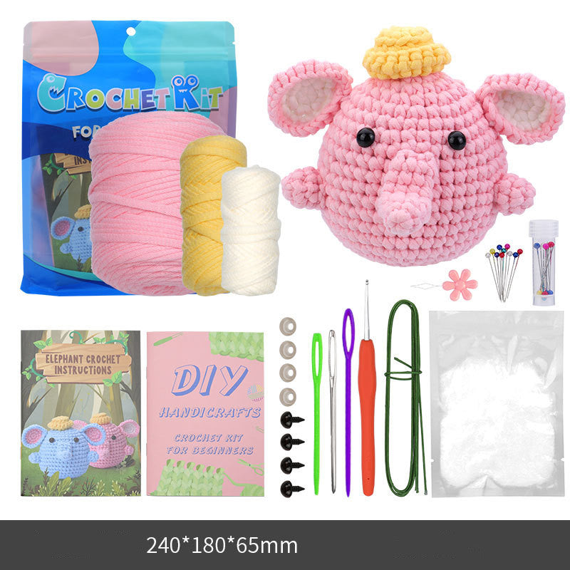 Crochet Material Package Woven Wool Ball Handmade Doll Diy Knitted Crochet Material Package
