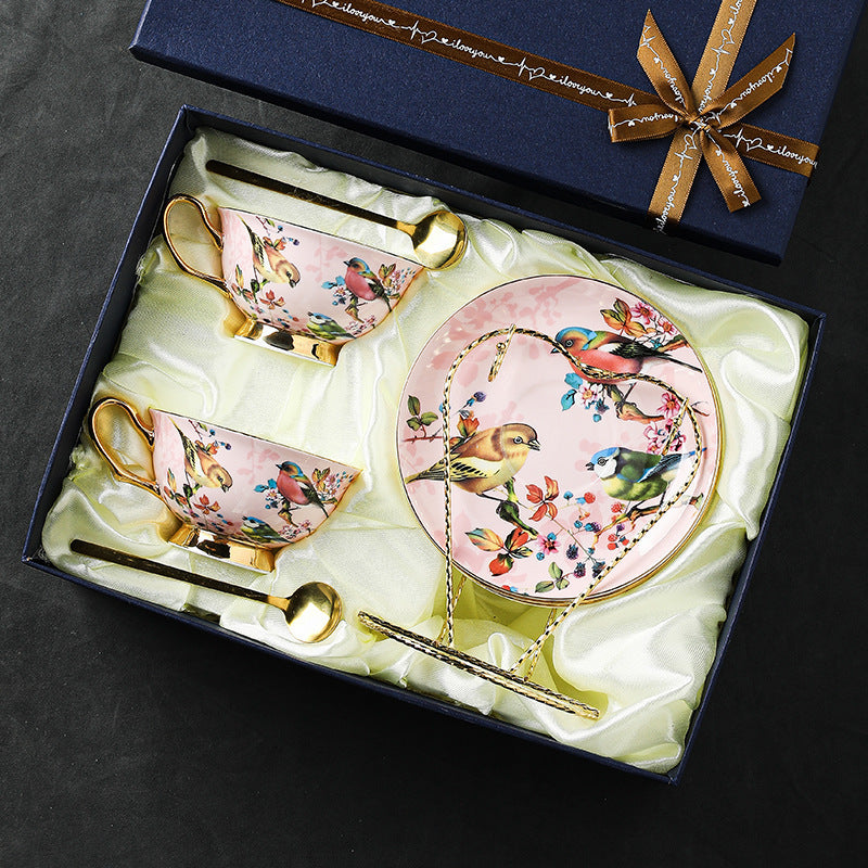 European Bone China Coffee Cup Suit