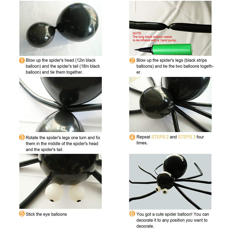 Latex Halloween Irregular Balloon Chain Ghost Festival Theme Package