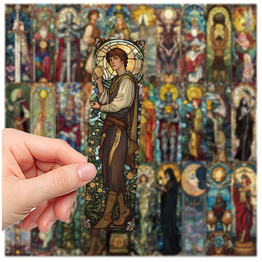 Portable Home 30 Painted Glass Tarot Bookmark