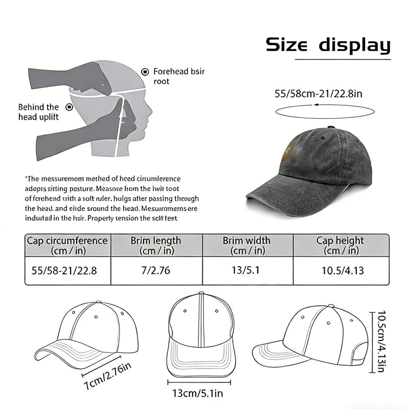 Black The Garden Father Hat For Men, Funny Adjustable Cotton Embroidered Gardeners Dad Baseball Cap
