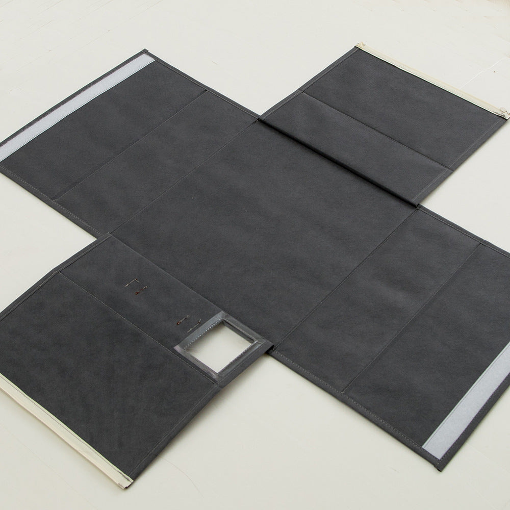 Four-Piece Bed Sheet Set Foldable Zipper Visual Storage Box