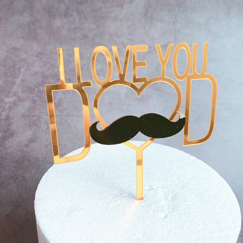 Father's Day Baked Cake Decoration
