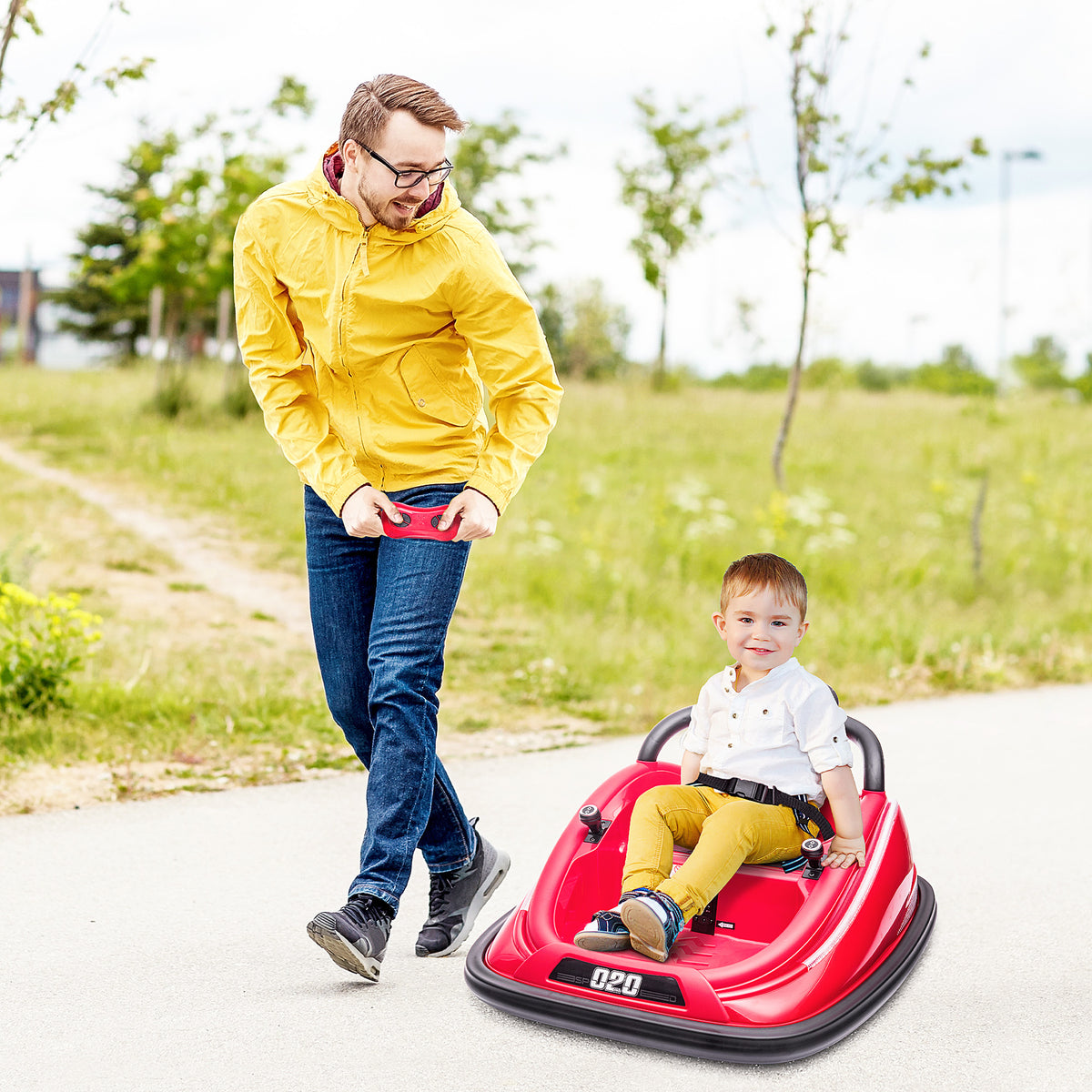12V Kids Bumper Car Twins Motor with Parent Remote Control