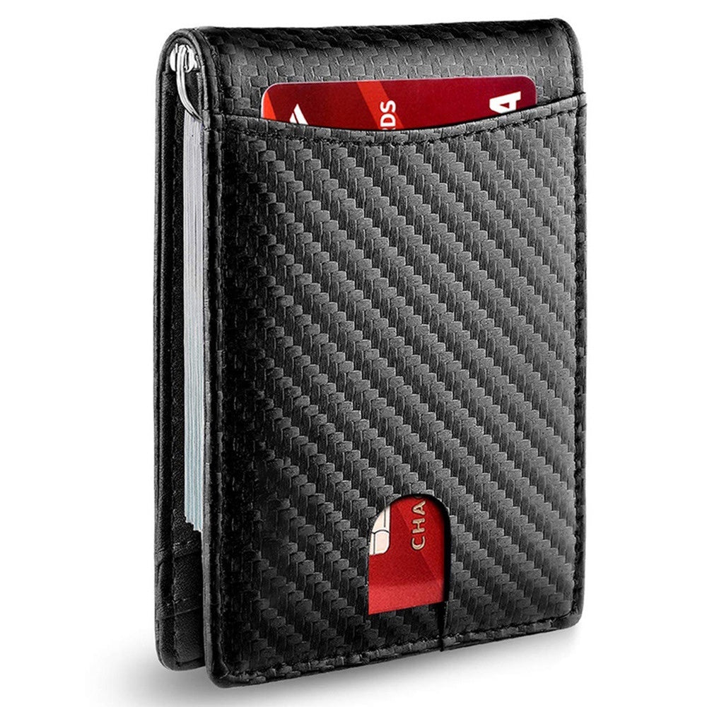 Leather Multifunctional Card Sleeve Microfiber Wear-resistant Rfid Anti-Theft Swiping