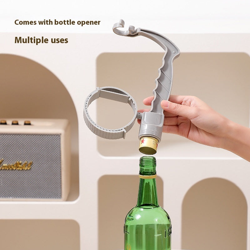 Beverage Bottle Inverted Cup Handle Non-Slip Overflow Kitchen Gadgets