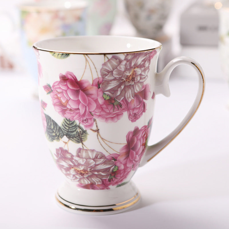 Household Creative Bone China Mark Office Cup