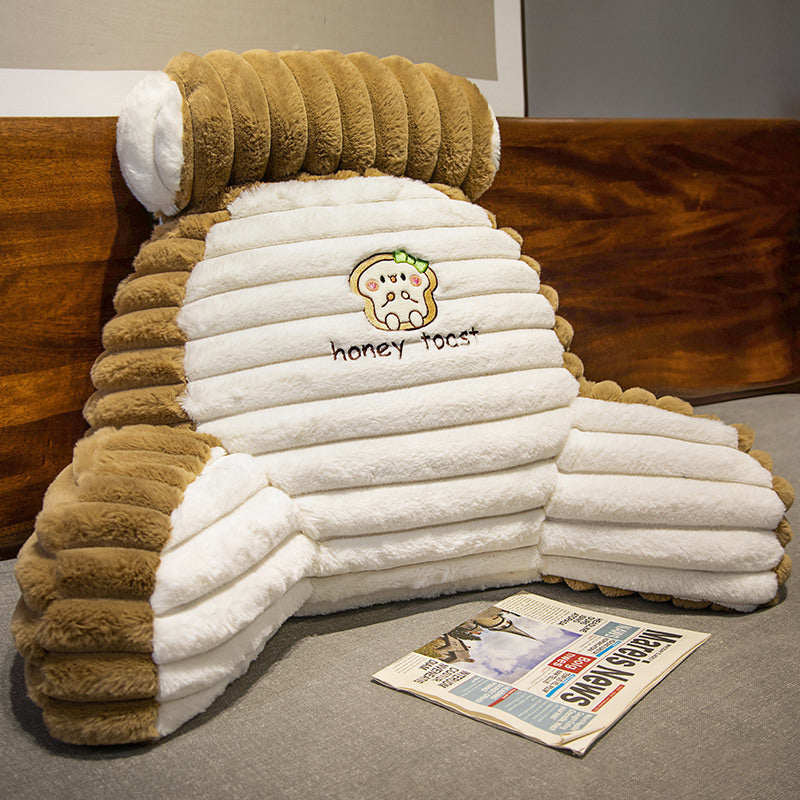 Cartoon Animal Rabbit Fur Multifunctional Lumbar Support Pillow