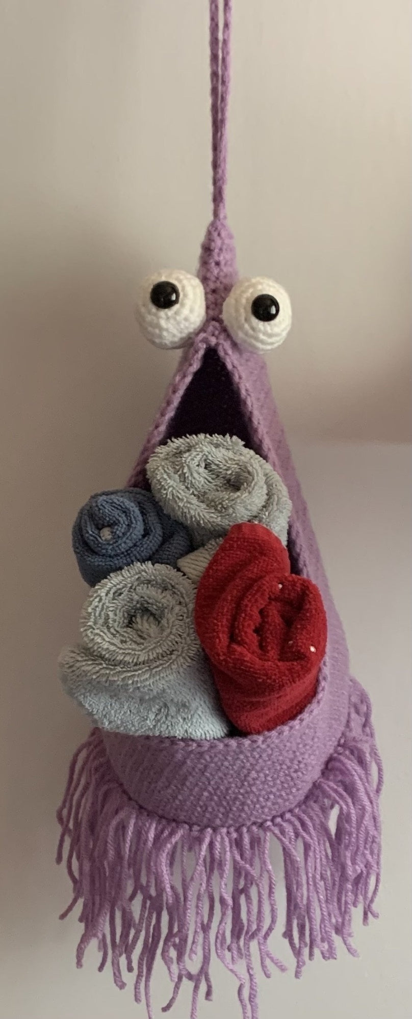 Hand Crochet Wall Storage Bag