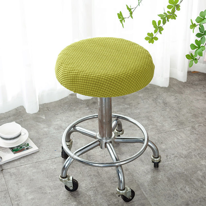 Round Stool Cover Swivel Chair Cover Round Bar Beauty Salon Chair Cover