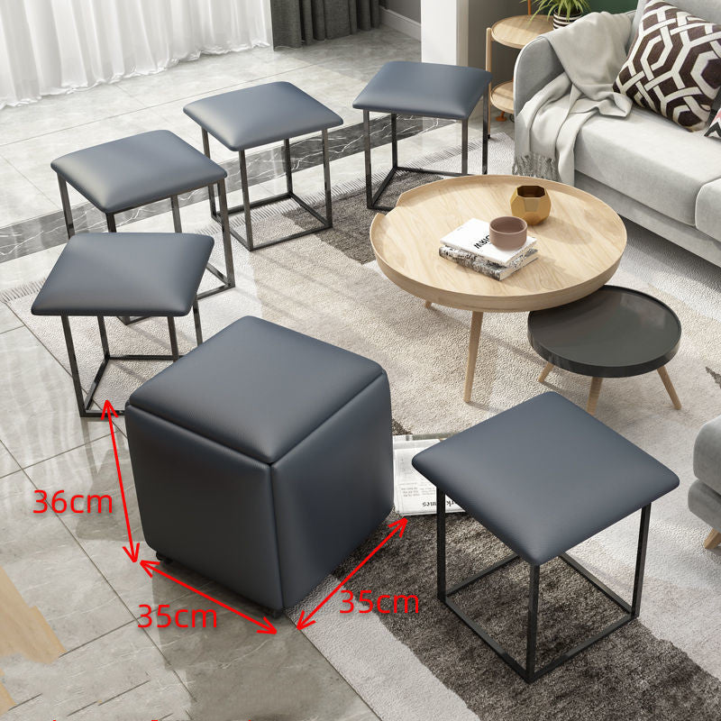 Rubik's Cube Stool Small Family Sofa For Shoes Small Bench