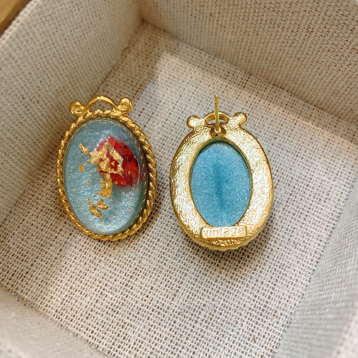Jelly Glaze Earrings Vintage Earrings