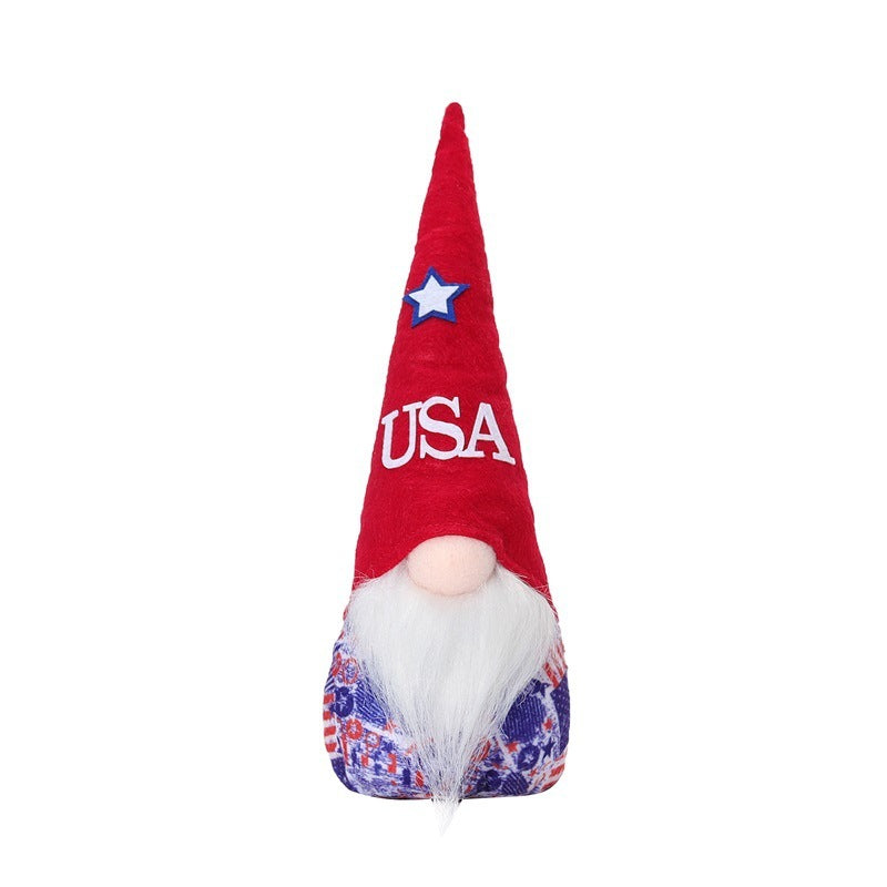 Independence Day Faceless Doll American National Day Doll