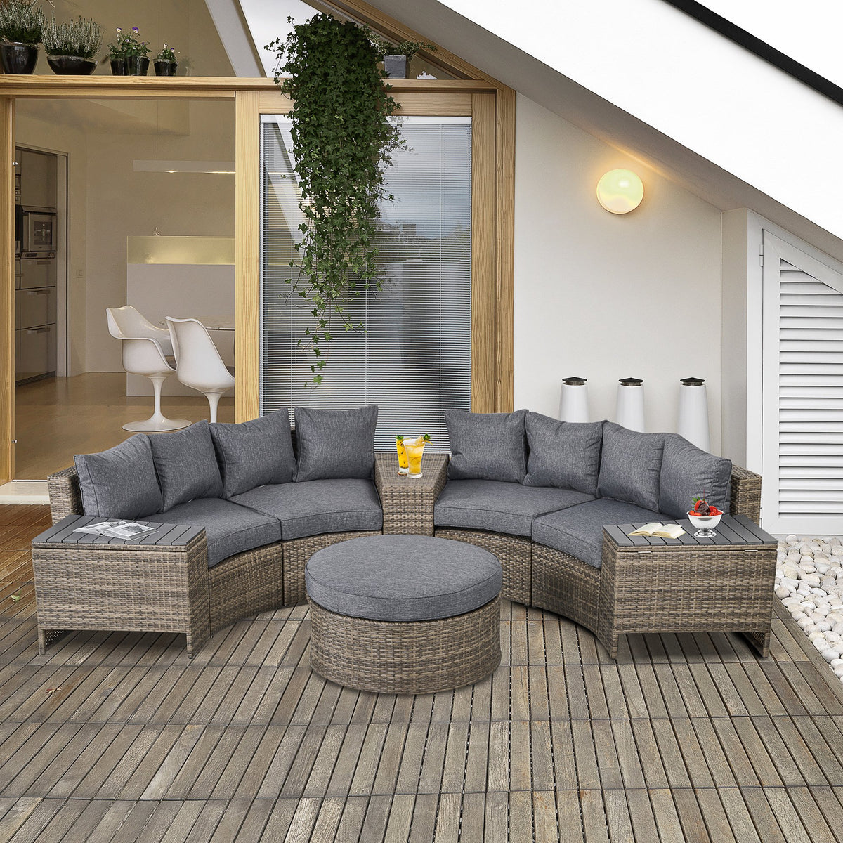 8 Piece Outdoor Sofa