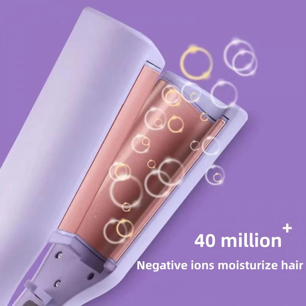 Hair Curling Iron 32mm Deep Wave Hair Curler 4 Temperature Adjustable Fast Heating Crimping Iron Styler Wand For All Hair Style