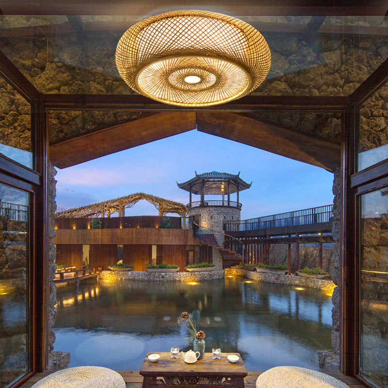 JapaneseNew Chinese Zen Dining-Room  Ceiling Lamp