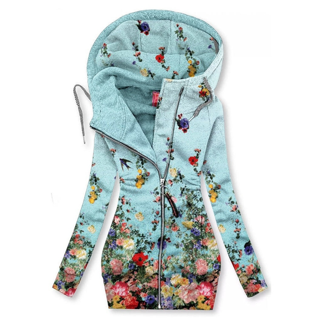 Women's Long-Sleeved Zip Hoodie