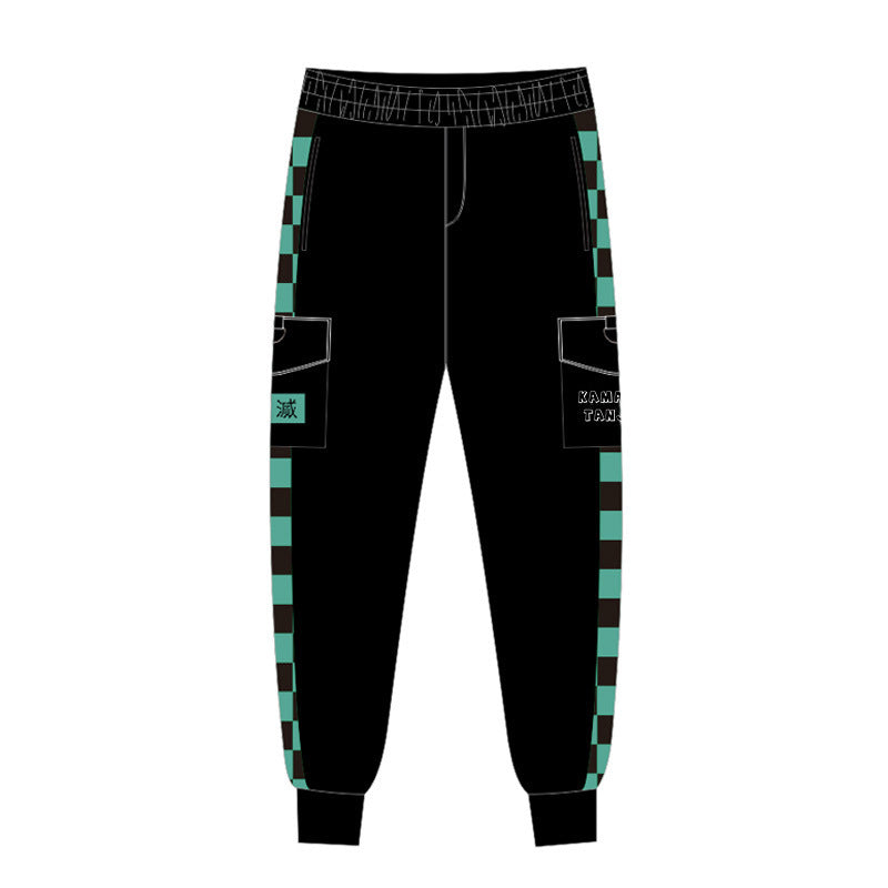 Anime Trousers Overalls Daily Casual Sweatpants